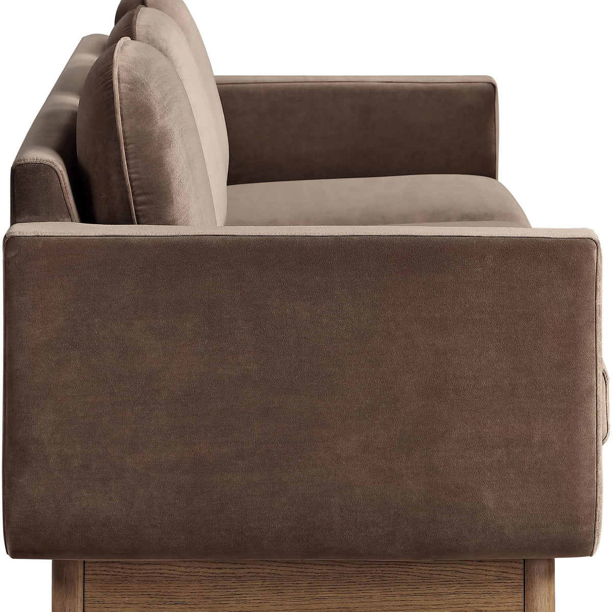 Diviento - Velvet Performance Fabric Upholstered Sofa