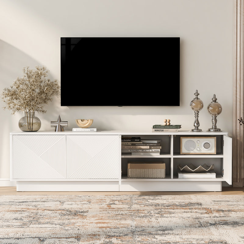 Accent Piece LED Adjustable Shelves White