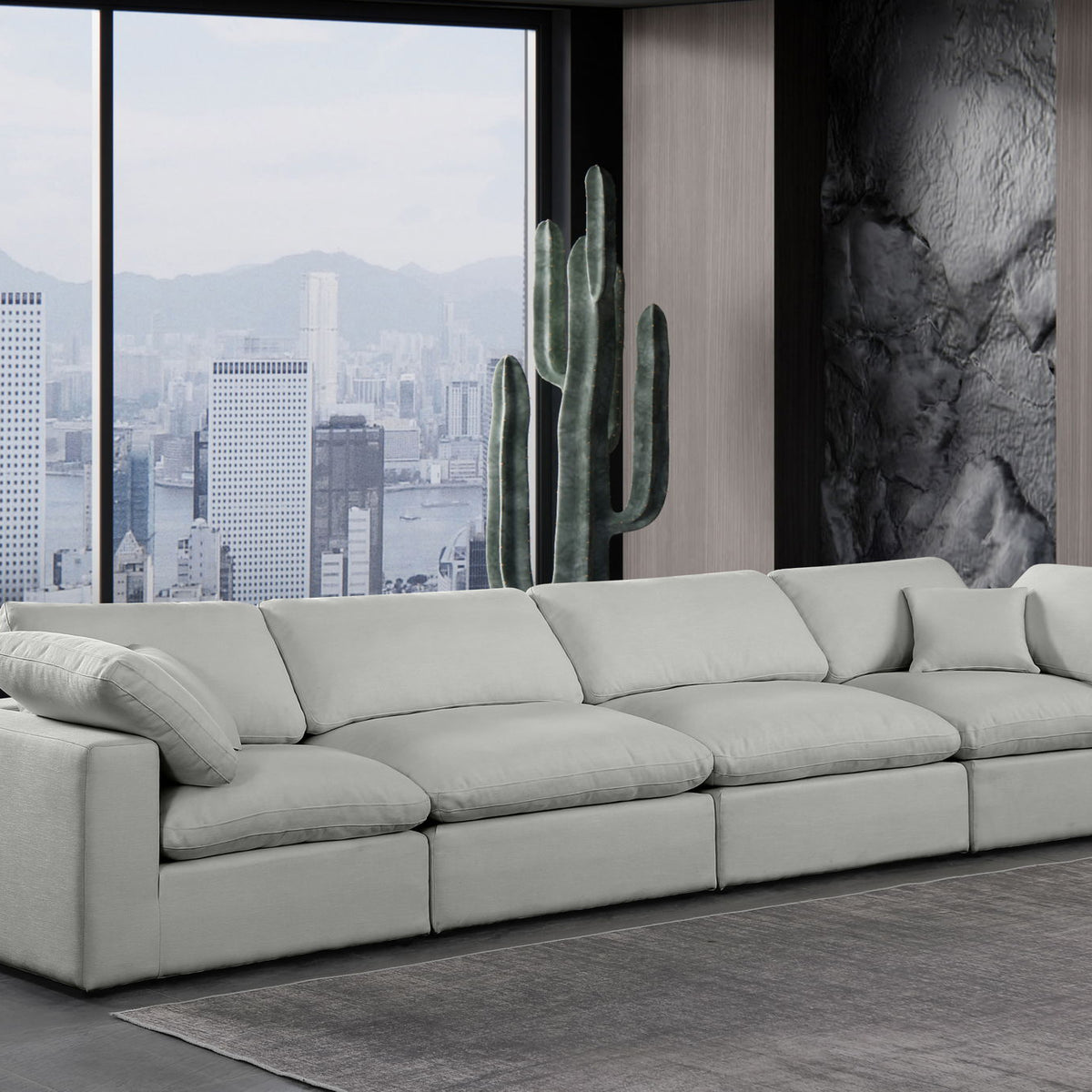 Comfy - Linen Modular Sofa 4 Seats