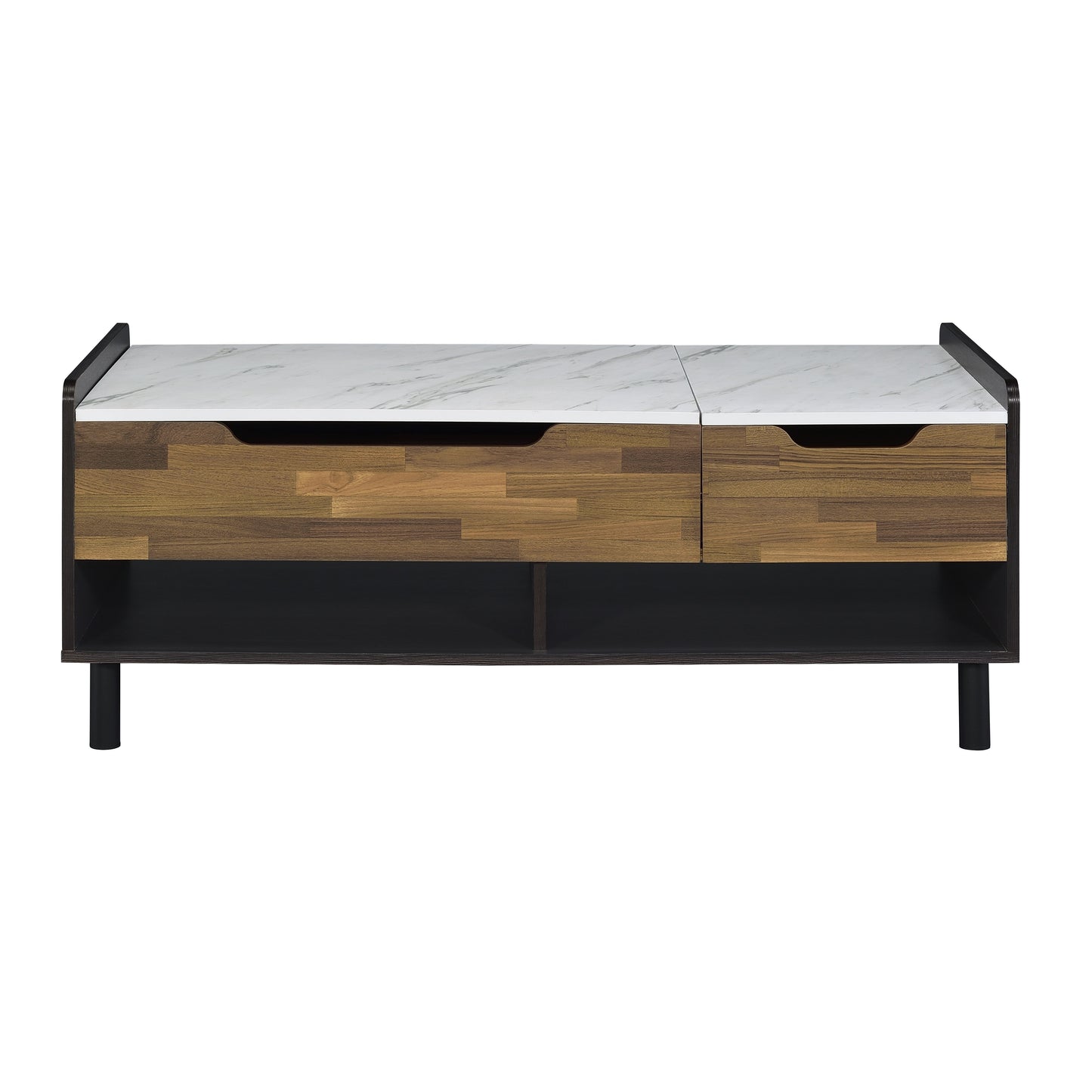 Axel - Printed Faux Marble Coffee Table With Lift Top - Marble