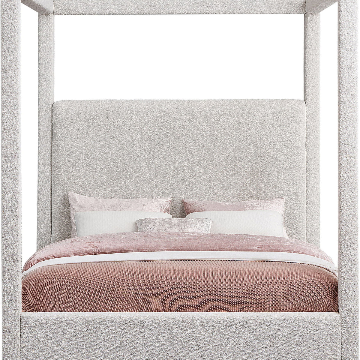 Eden - Boucle Fabric Upholstered Bed