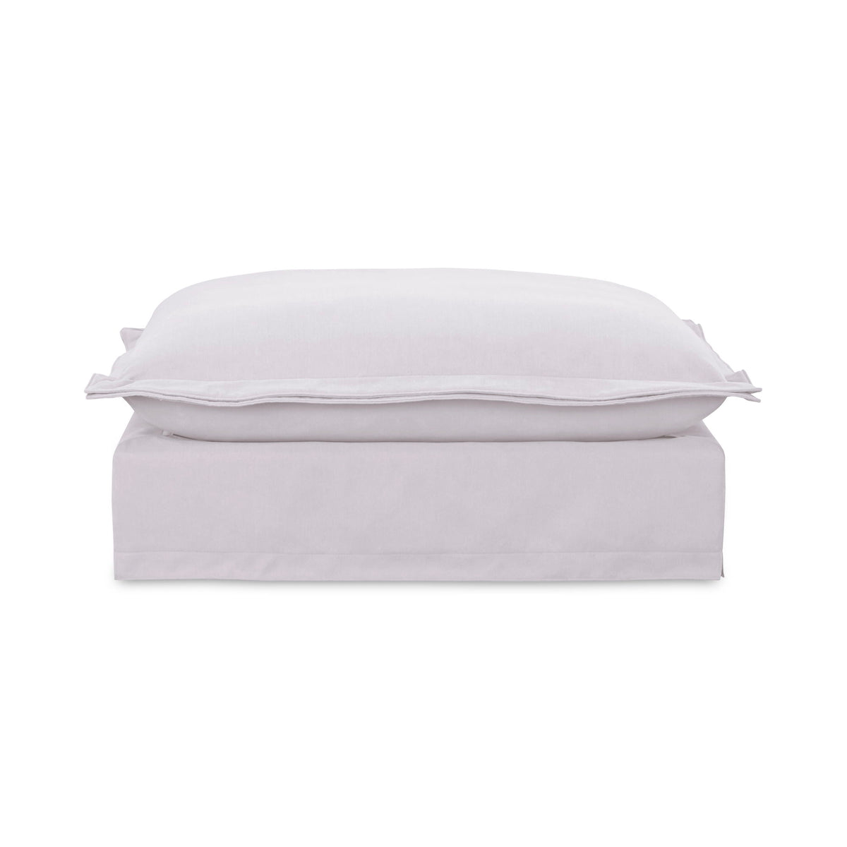 Olivia - Performance Fabric Ottoman - White