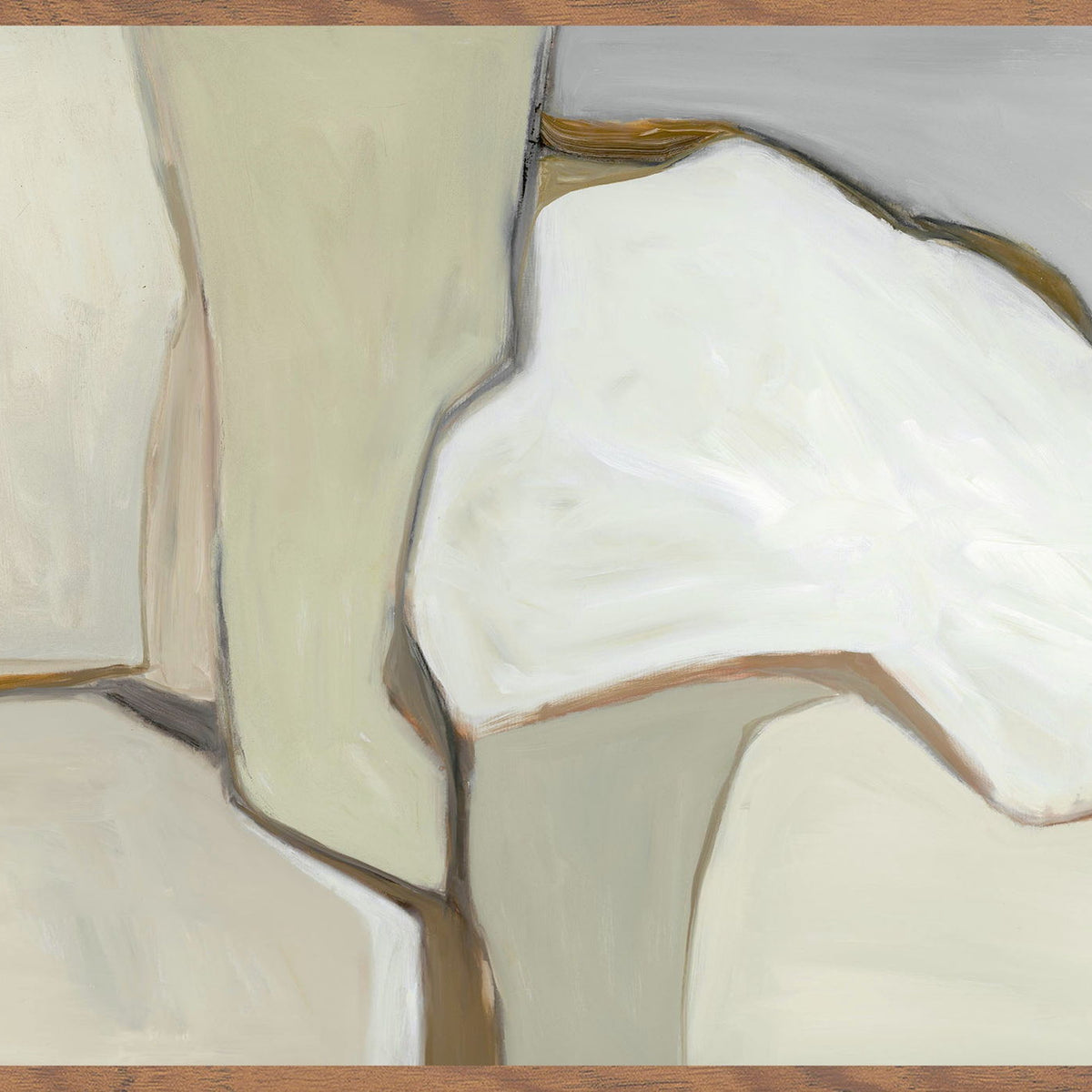 Dried - 60" x 40" Painting By Buddy Whitlock (Set of 2) - Walnut