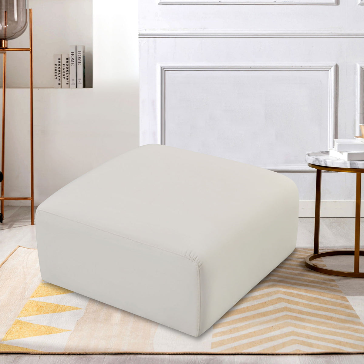 Arc - Faux Leather Ottoman