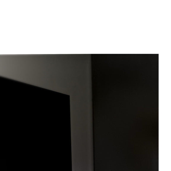 Corner view of black monkey photo print canvas mounted on wall