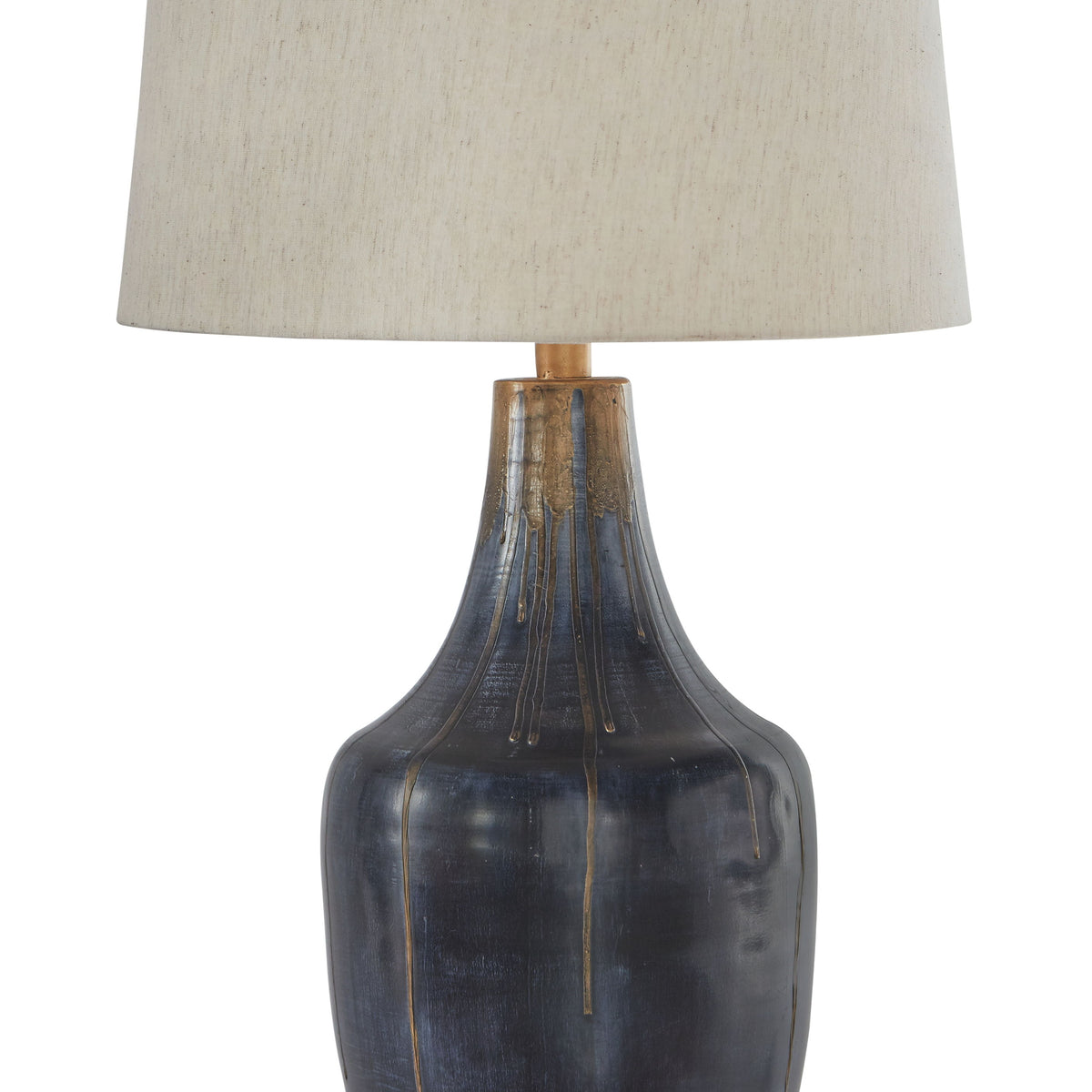 Evania - Metal Table Lamp  - Indigo