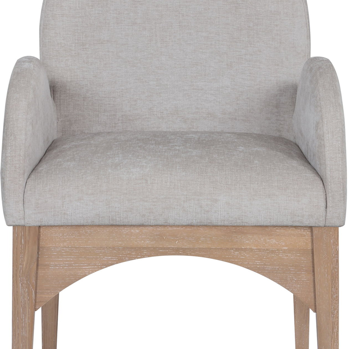 Waldorf - Chenille Dining Arm Chair With Natural Legs