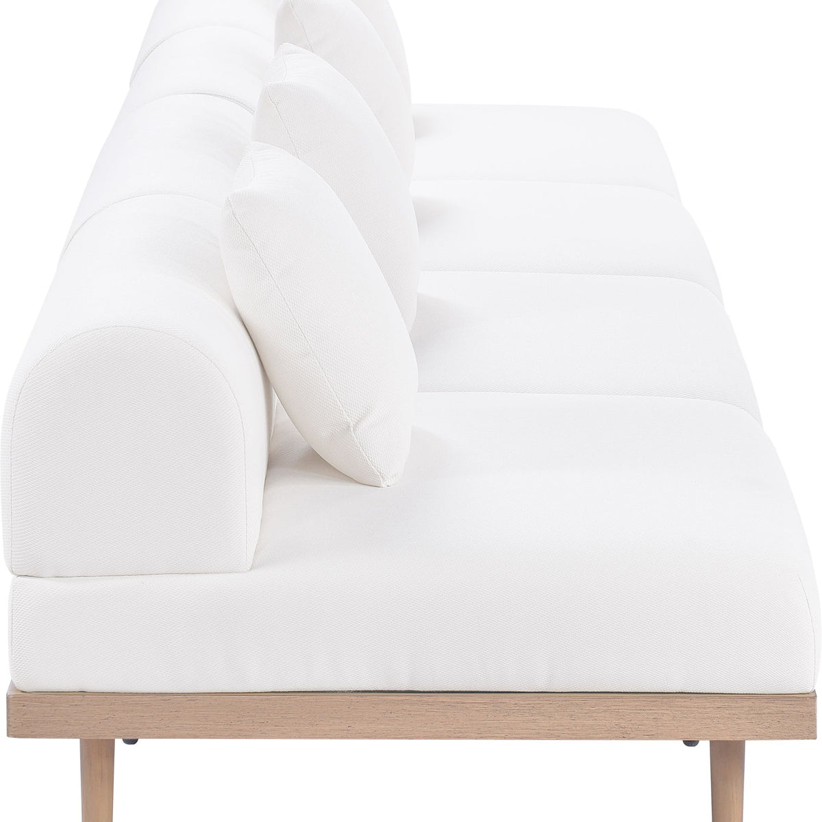 Laguna - 4 Piece 142" Upholstered Outdoor Patio Modular Armless Sofa