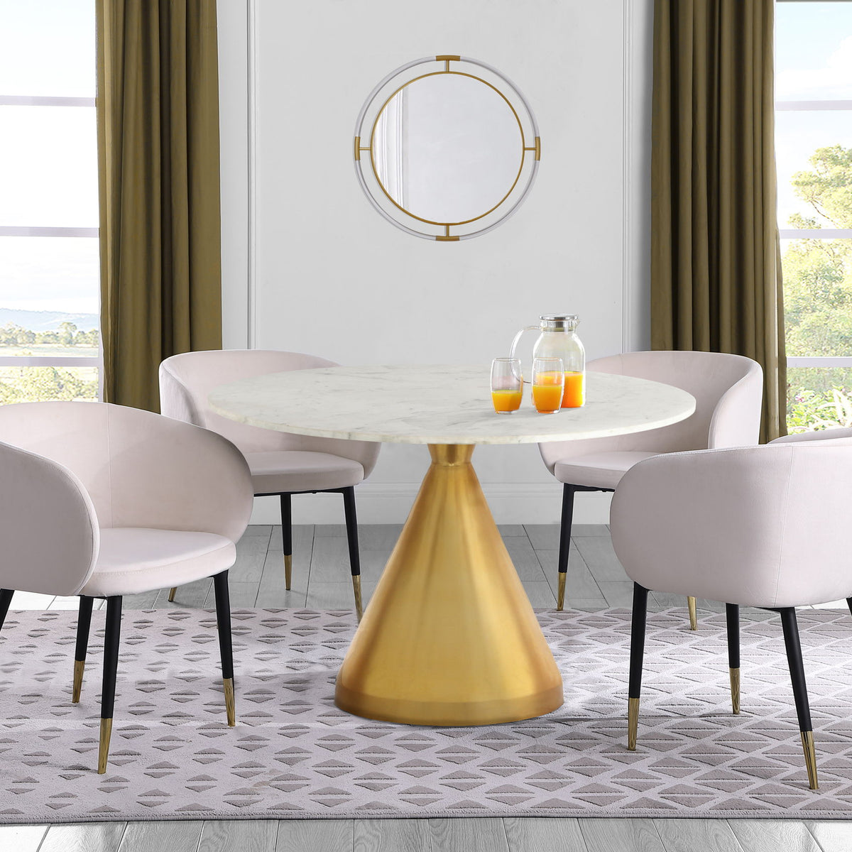 Emery - Dining Table - White