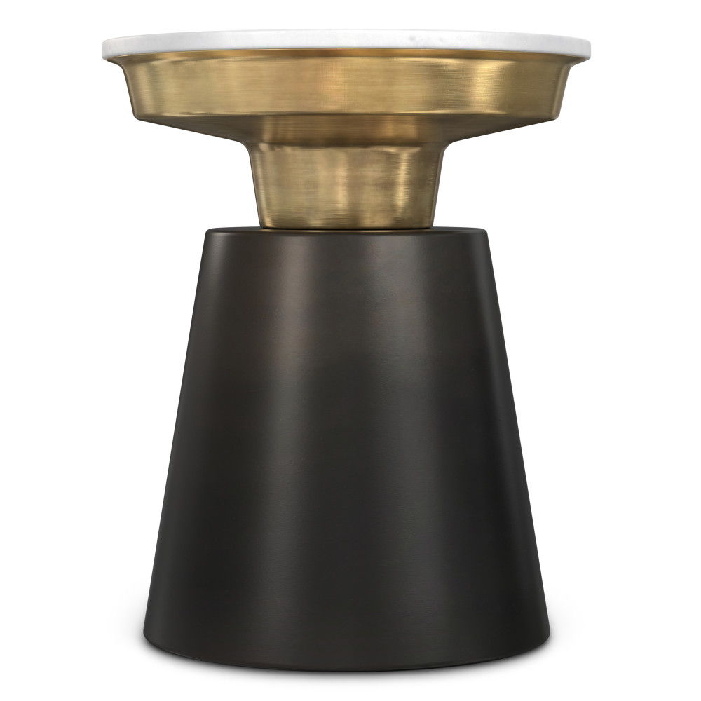 Jaxine - Side Table - Black / Gold