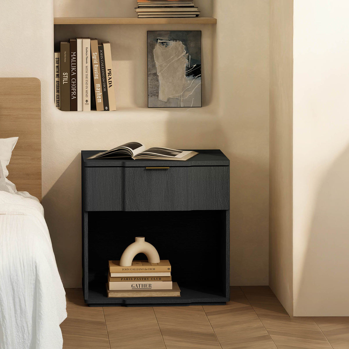 Manhattan Clive - 1-Drawer Nightstand