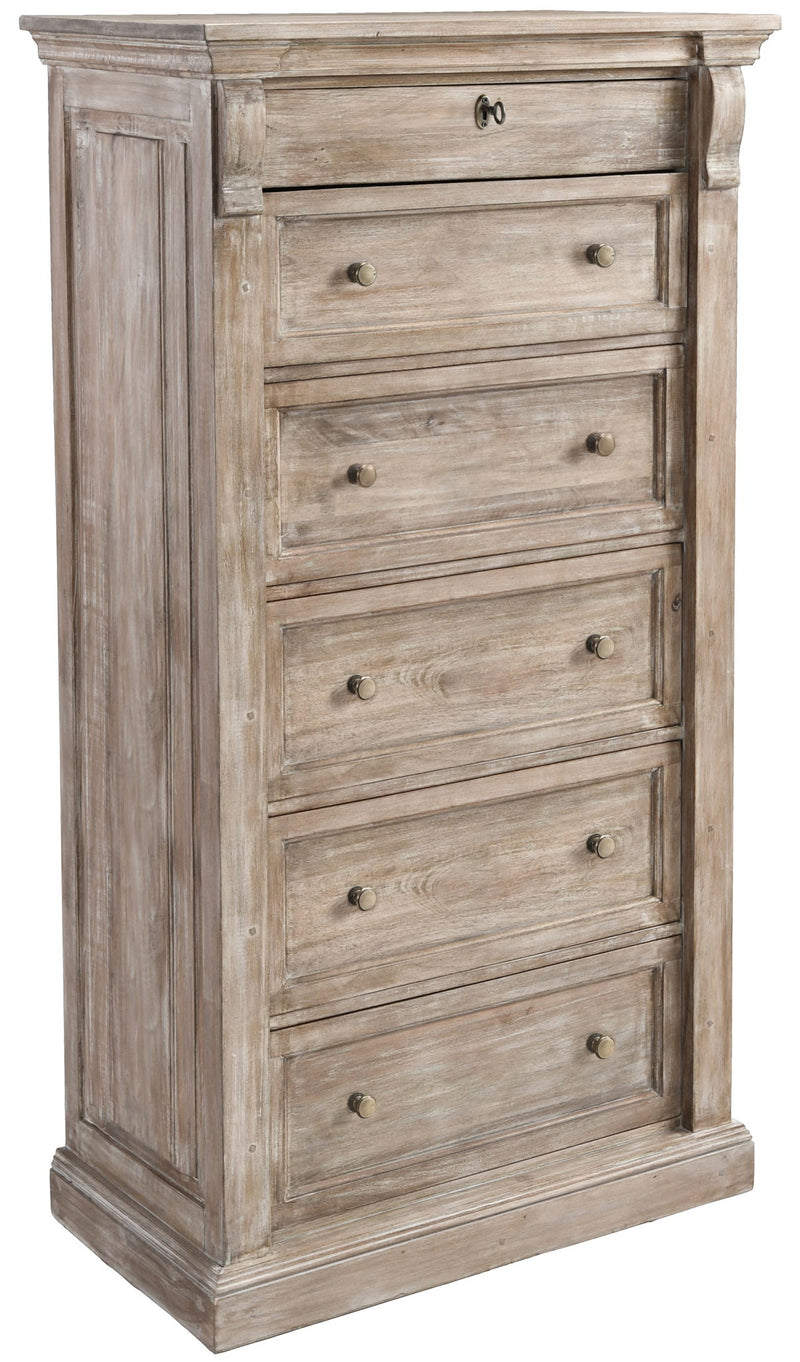 Adelaide - 6 Drawer Chest - Natural White Wash