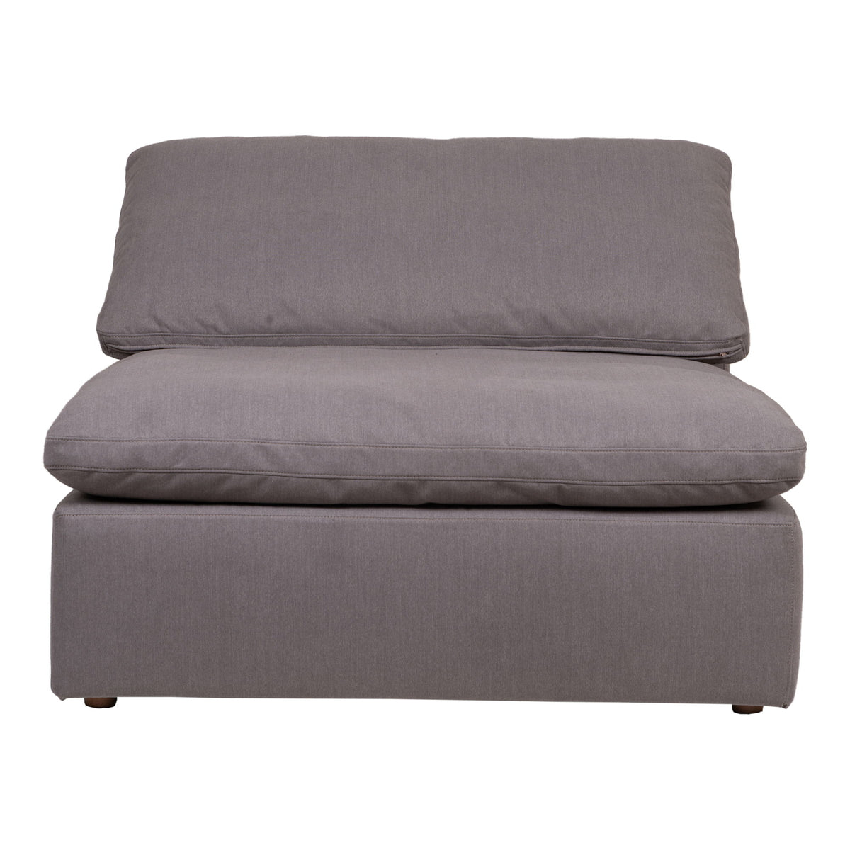 Clay - Livesmart Fabric Slipper Chair - Light Gray