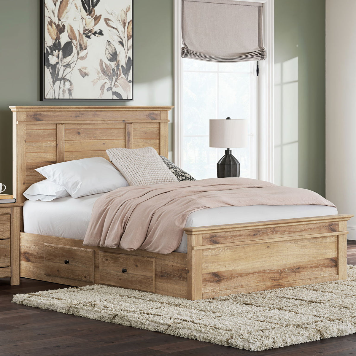 Makidern - Panel Storage Bed