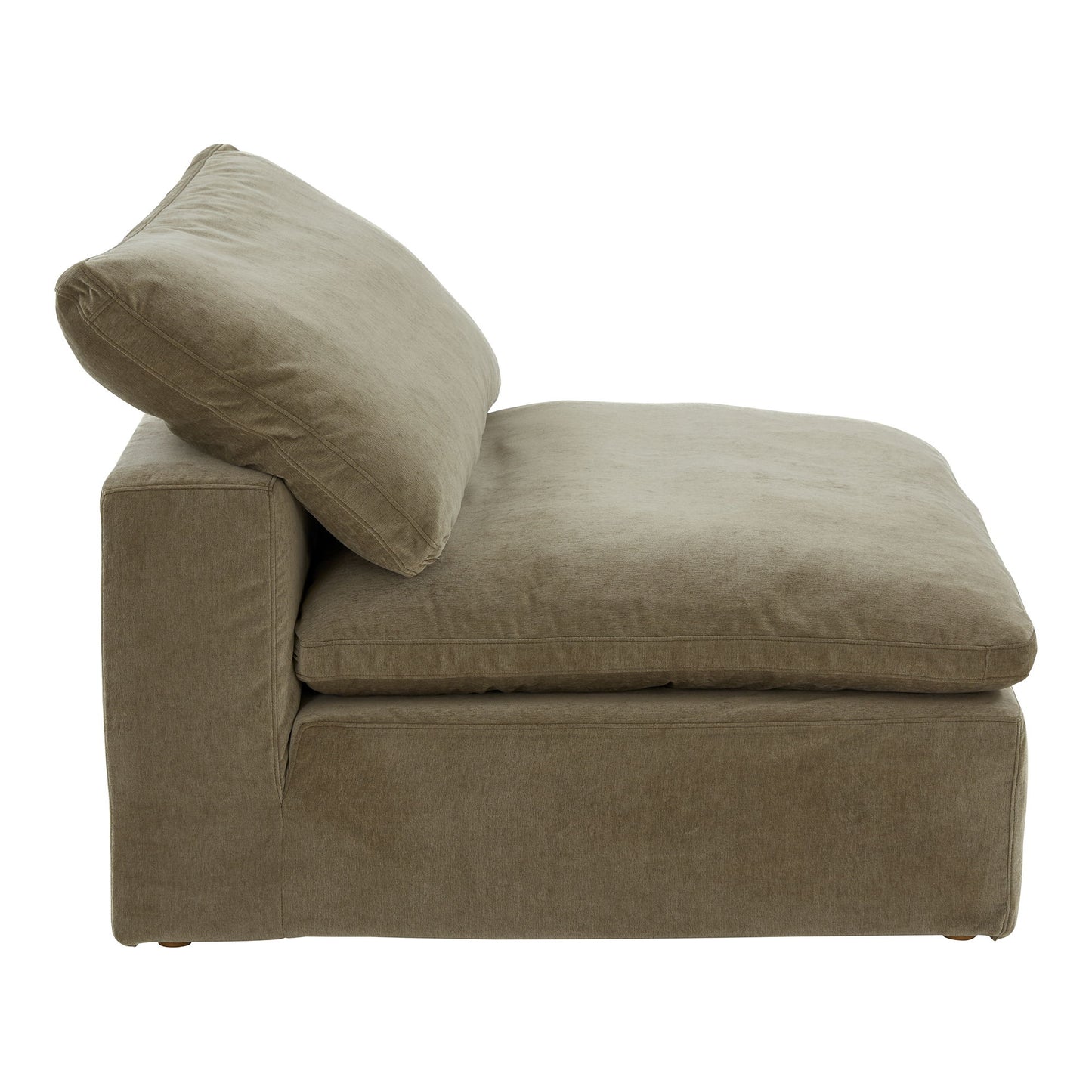 Clay - Slipper Chair Performance Fabric - Light Brown