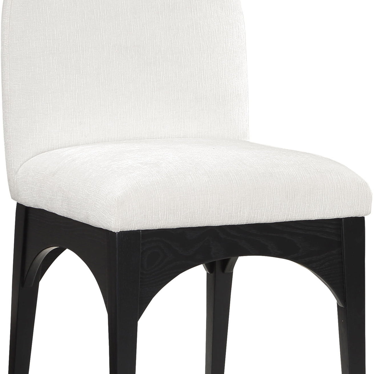 Waldorf - Chenille Dining Side Chair With Black Legs