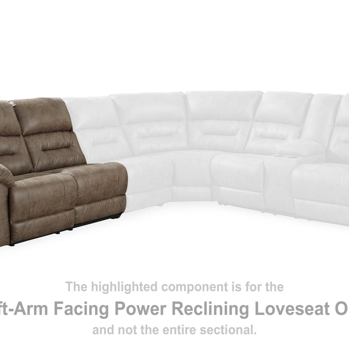 Ravenel - Laf Reclining Power Loveseat - Fossil