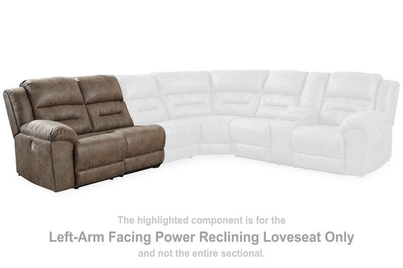 Ravenel - Laf Reclining Power Loveseat - Fossil
