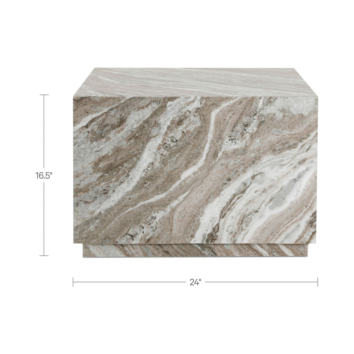 Lou - Outdoor Coffee Table - Light Brown / Beige