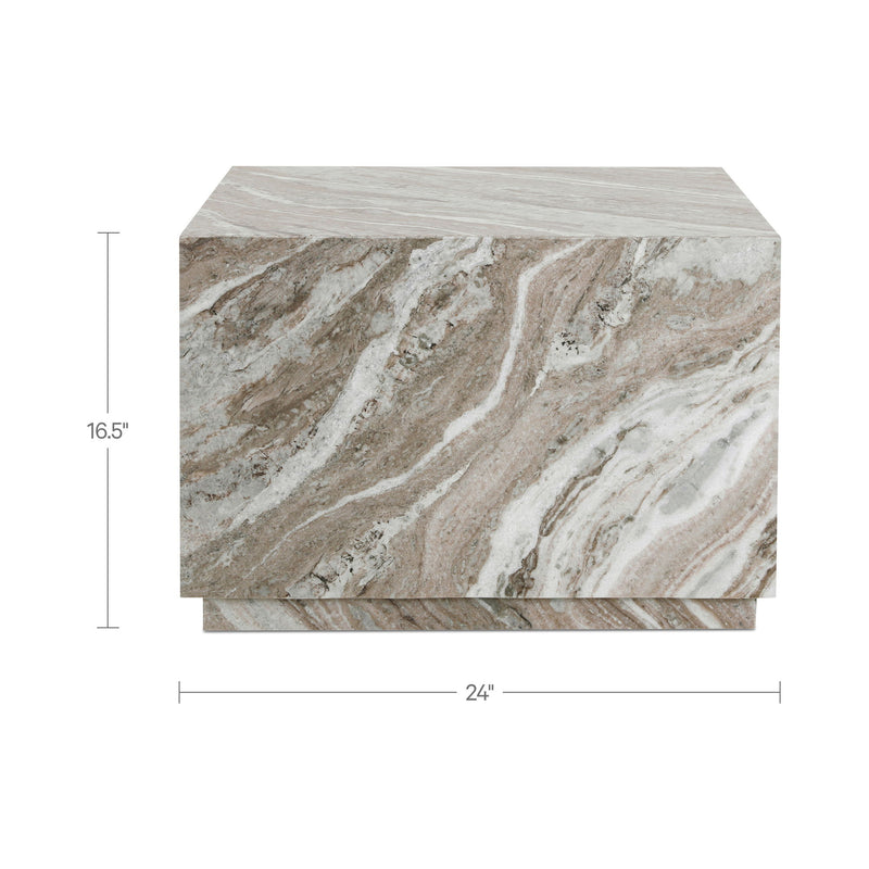 Lou - Outdoor Coffee Table - Light Brown / Beige