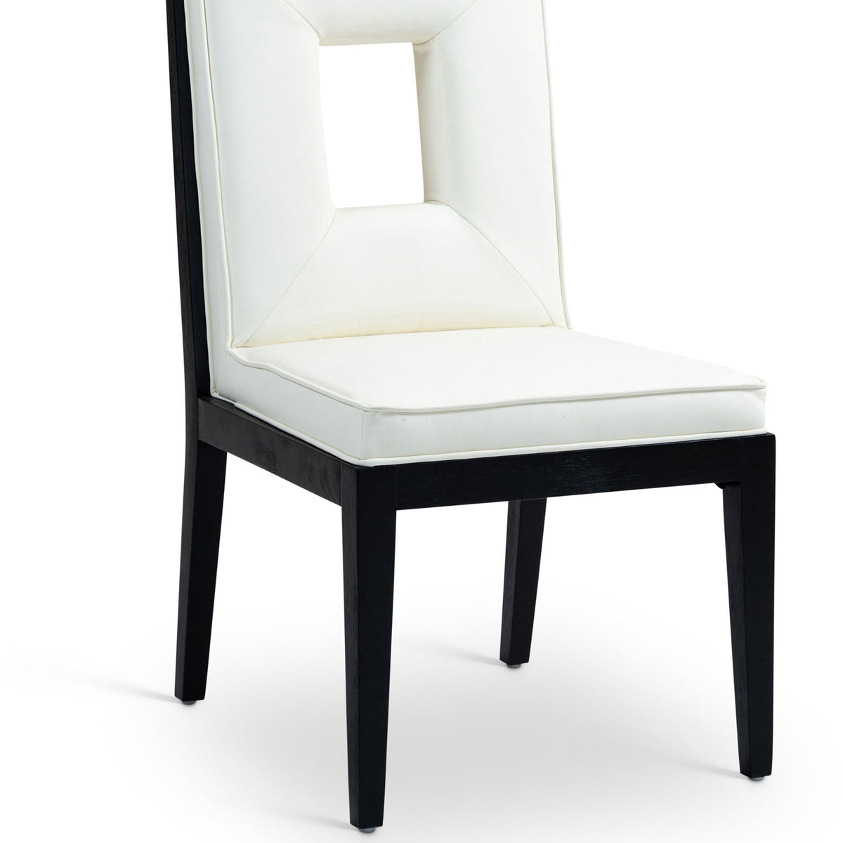 Gwendolyn - Faux Leather Dining Side Chair With Black Frame (Set of 2)