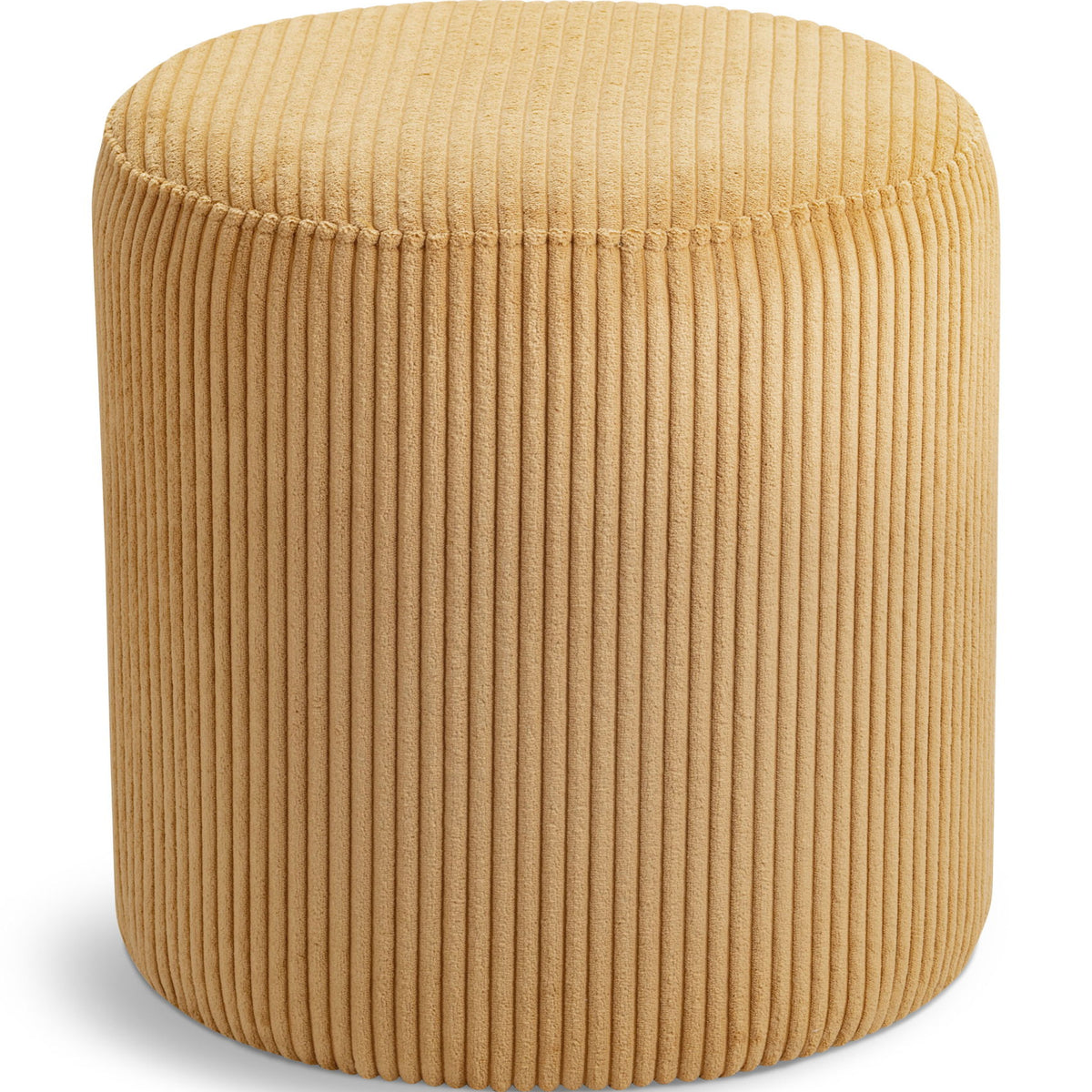 Roy - Round Microsuede Ottoman / Stool