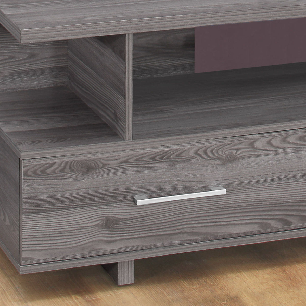 TV Stand, Console, Media Entertainment Center, Storage Cabinet, Elegant Design - Gray
