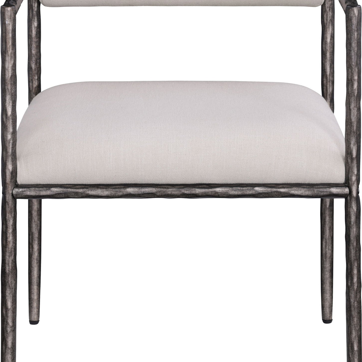 Axis - Linen Textured Beige Fabric Upholstered Dining Chair (Set of 2)