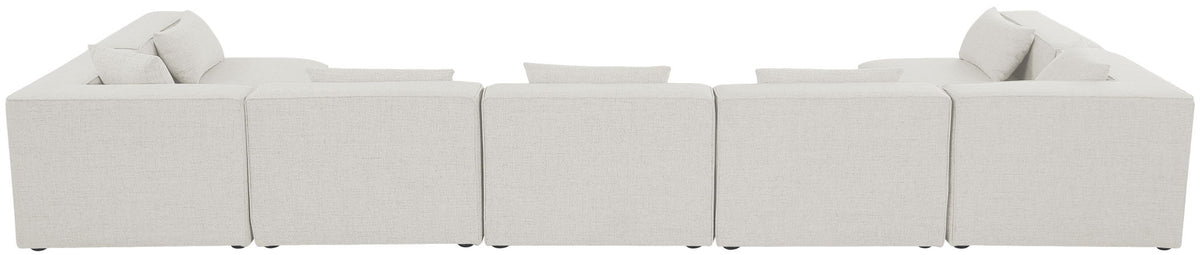 Cube - Linen 7 Piece Modular U-Shaped Sectional