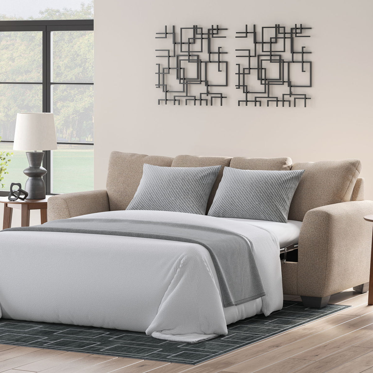 Triston-Peaks - Queen Sofa Sleeper - Suede