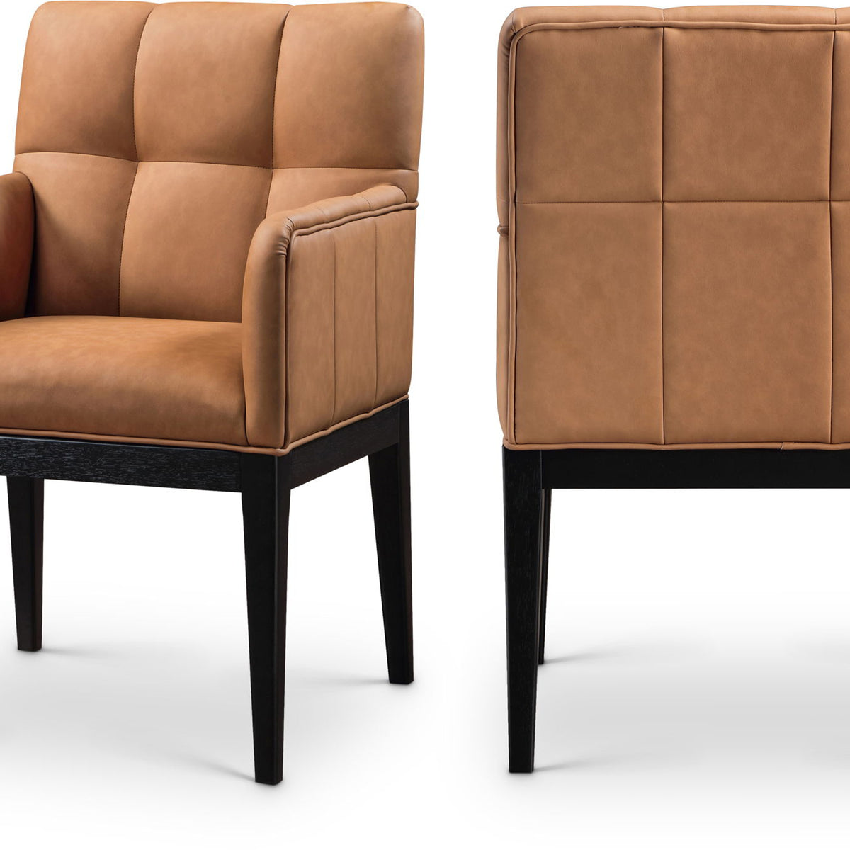 Adrian - Dining Arm Chair (Set of 2) - Black Legs