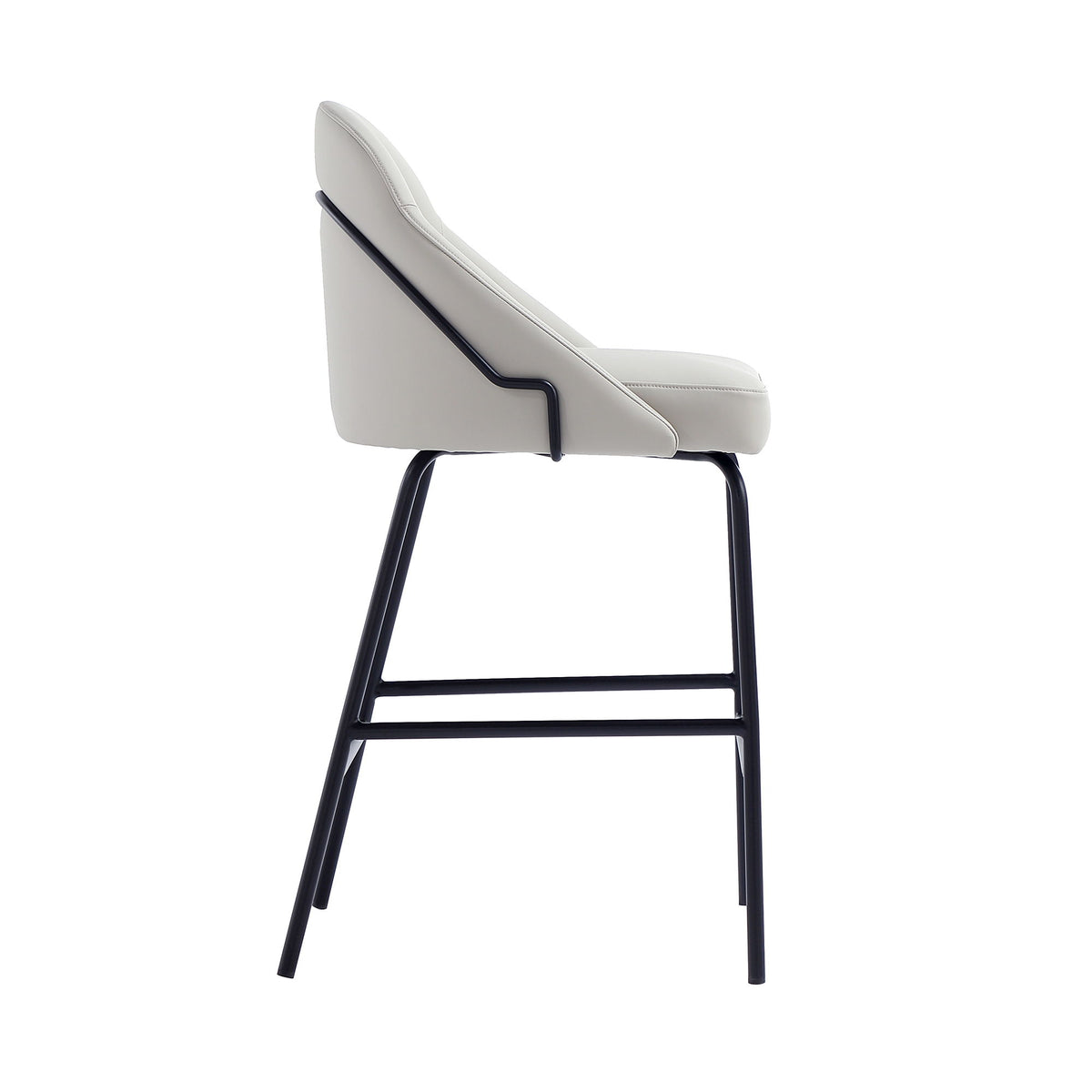 Manhattan Gracie - Counter Stool With Black Base