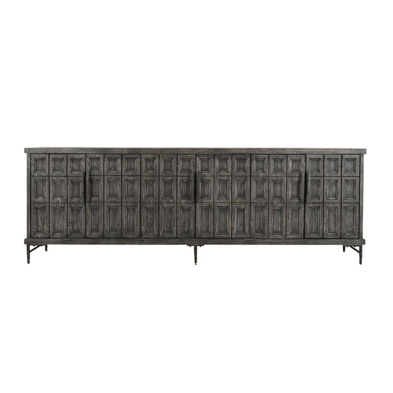 Willmark - 6 Door Iron Leg Sideboard