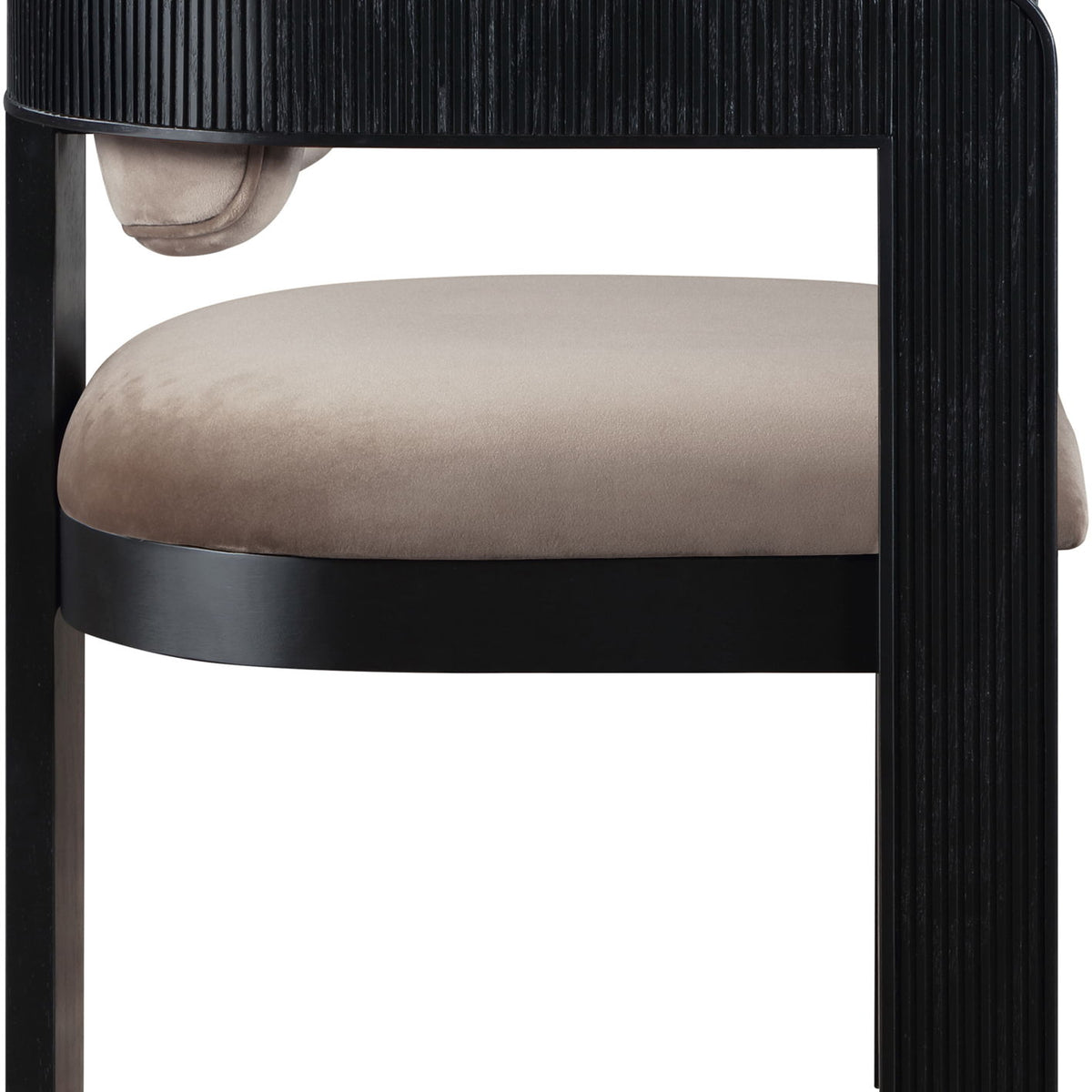 Sacha - Velvet Dining Chair With Black Base (Set of 2)