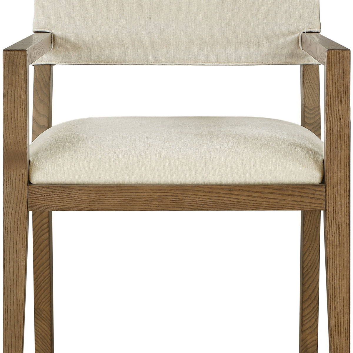 Avon - Linen Textured Performance Fabric Dining Arm Chair