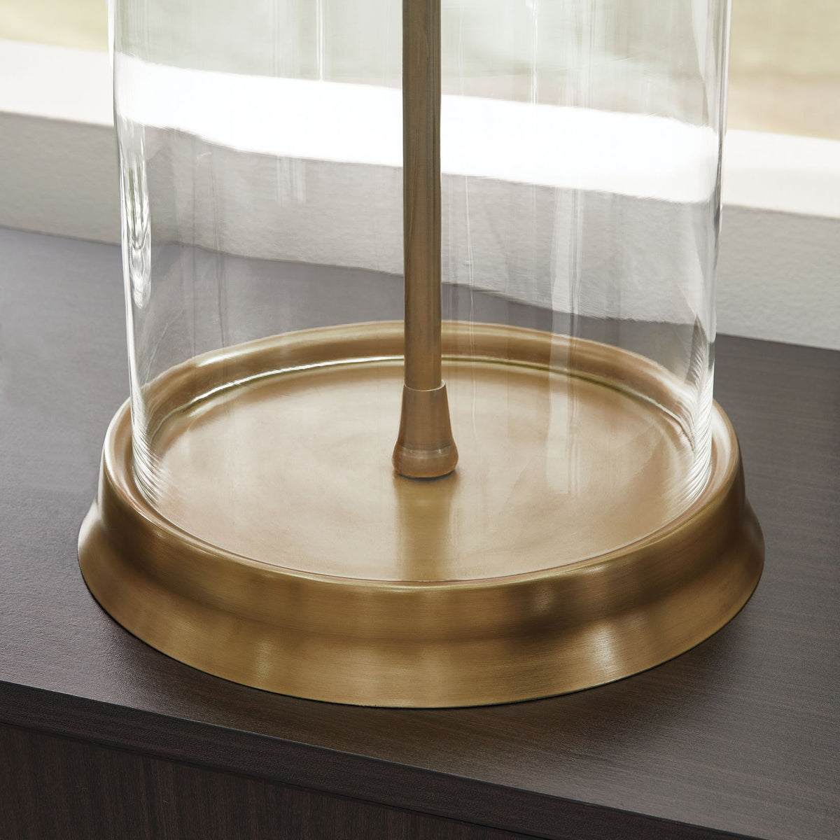 Gizeh - Glass Table Lamp - Clear / Gold Finish