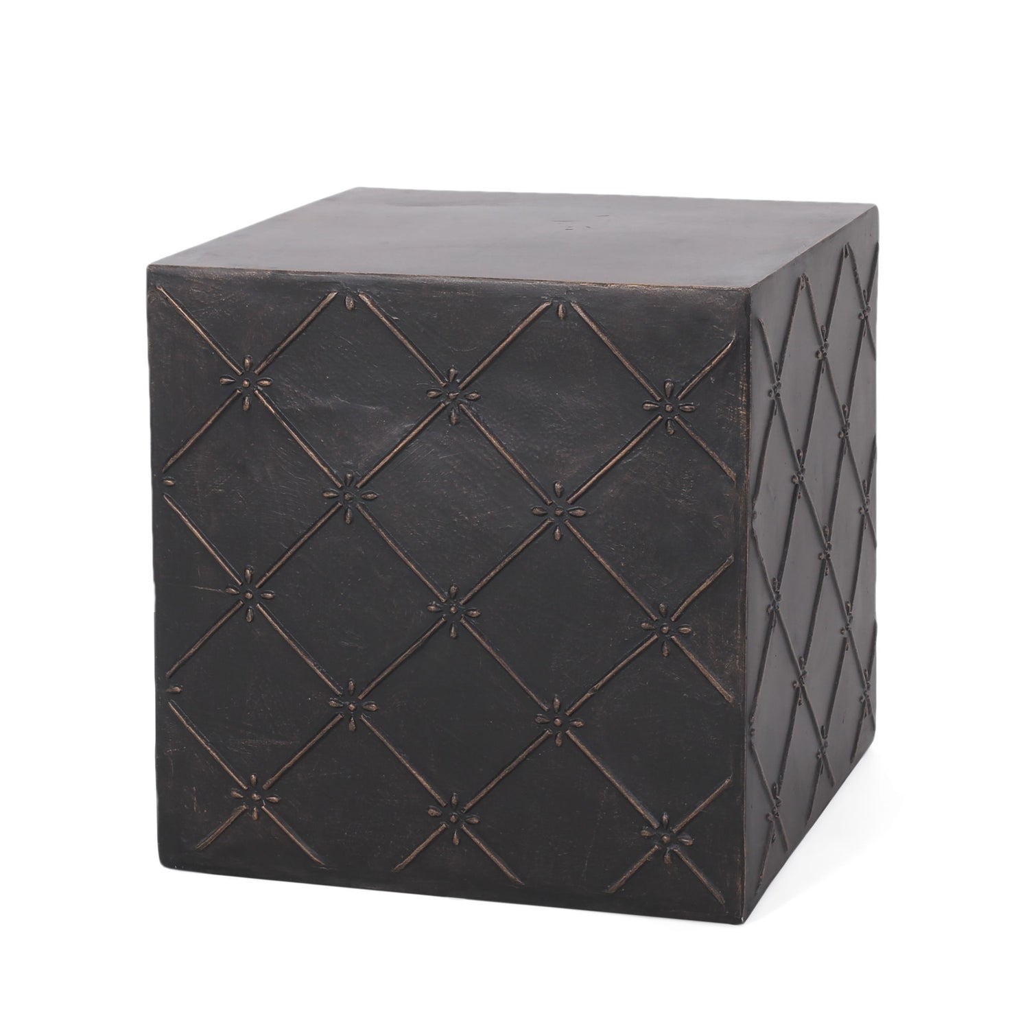 Outdoor Lightweight Concrete, Side Table - Copper