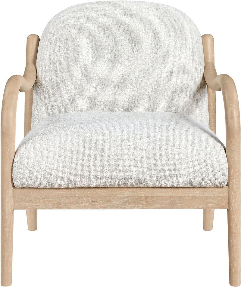 Helmsley - Performance Fabric Upholstered Accent Chair - Cream / Natural