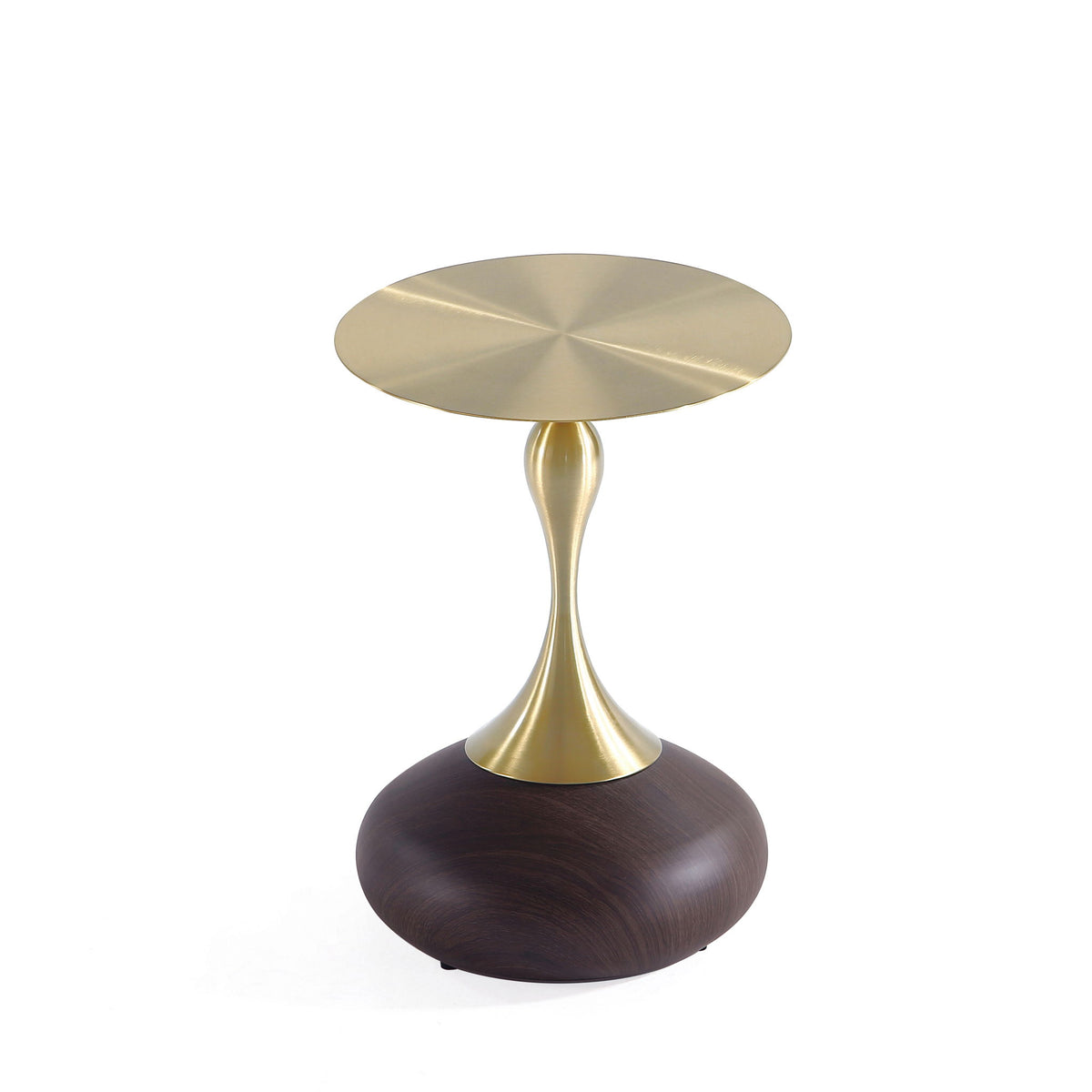 Patchin - End Table - Brown And Gold