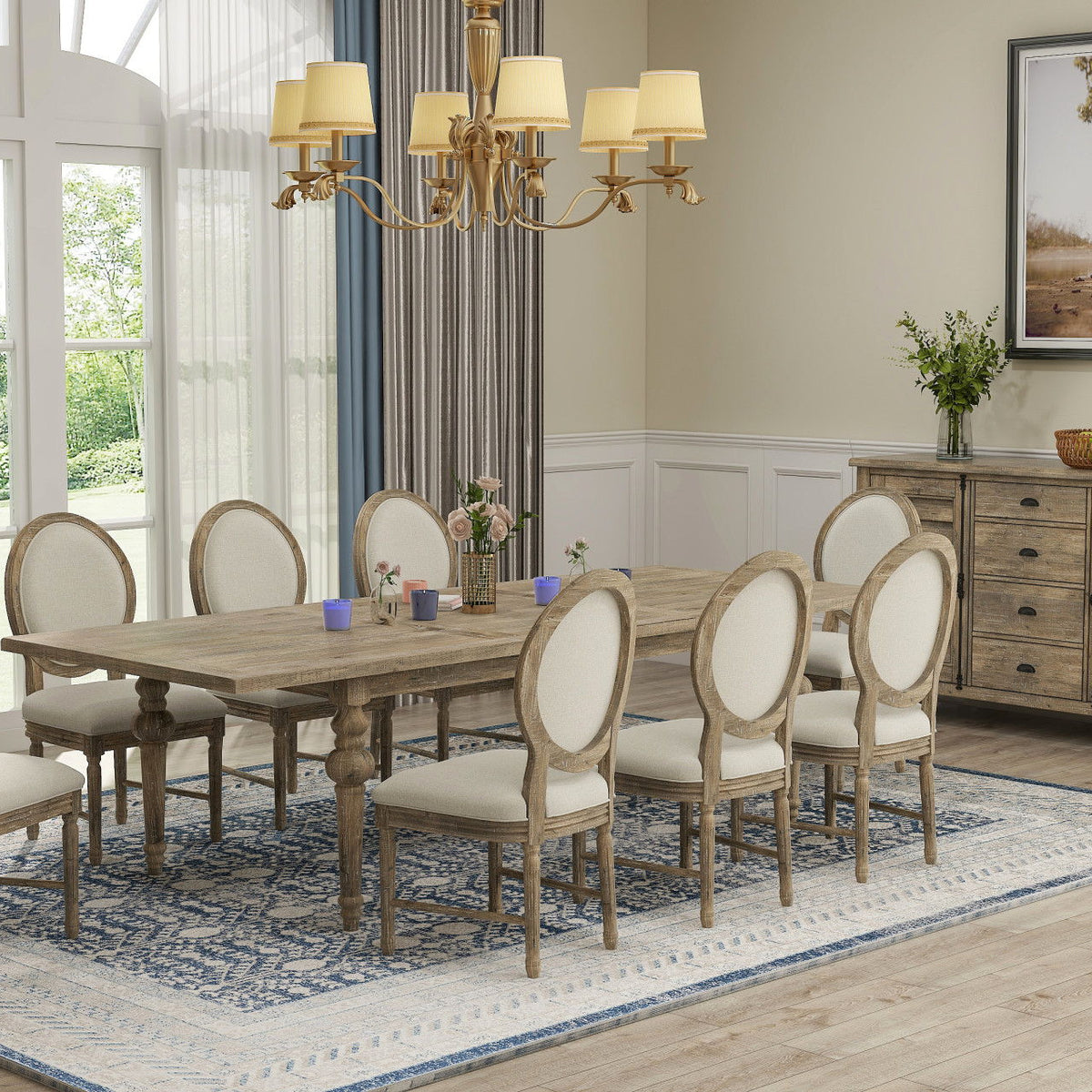 Ludin - Butterfly Leaf Dining Table - Taupe