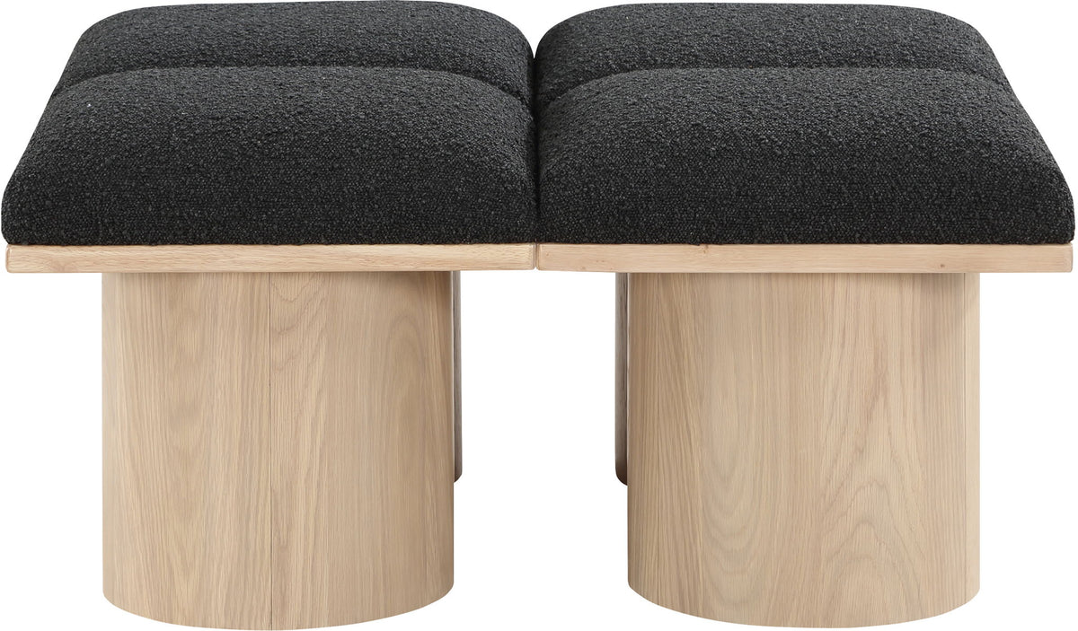 Pavilion - 4 Piece Modular Bench With Natural Base