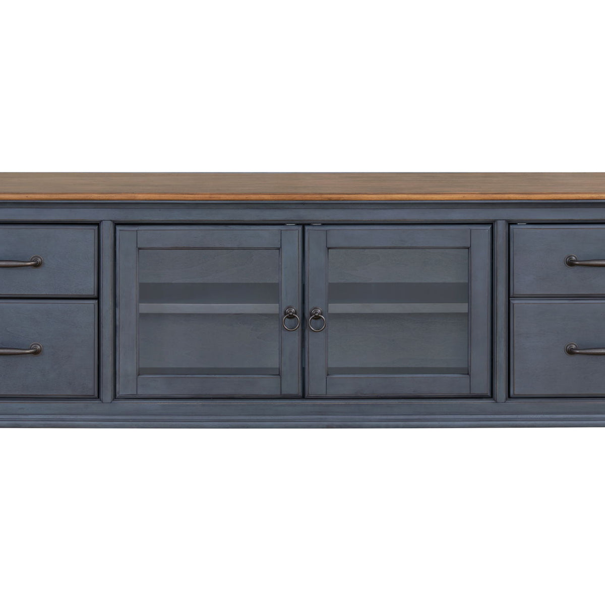 Americana - 84 In TV Stand For TVs Up To 90" - Blue