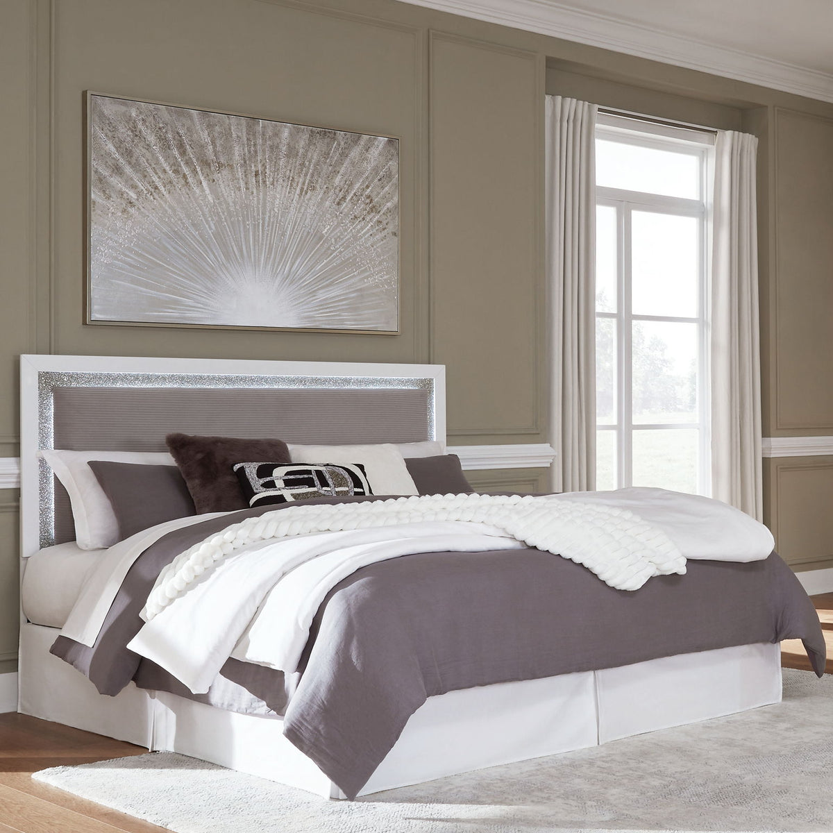 Maeling - Upholstered Panel Headboard