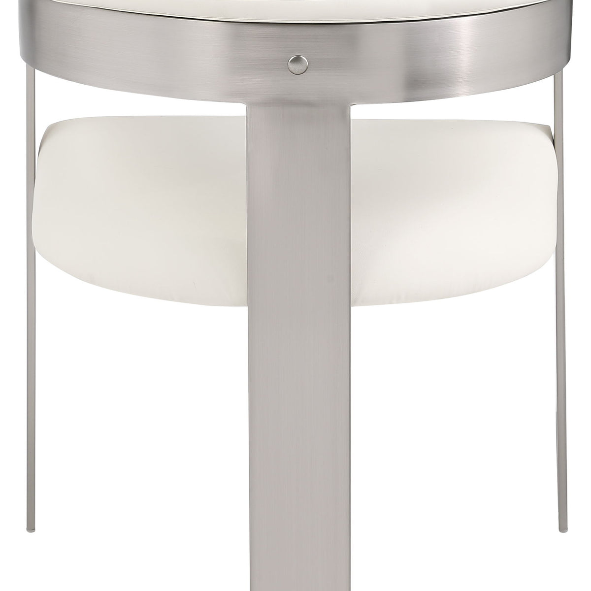 Romeo - Faux Leather Dining Chair With Silver Base (Set of 2)