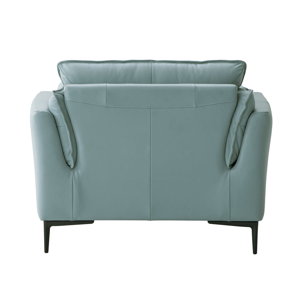 Mesut - Top Grain Leather Chair - Green