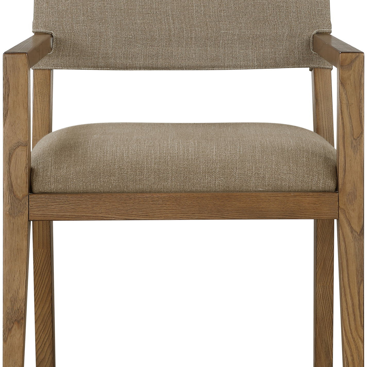 Avon - Linen Textured Performance Fabric Dining Arm Chair