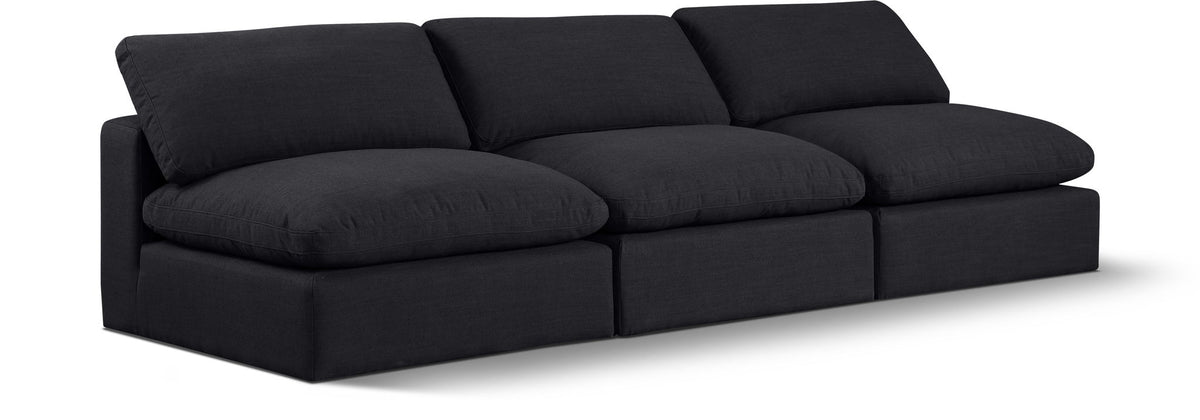 Comfy - Linen Modular Armless Sofa 3 Seats