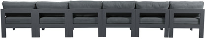 Nizuc - Outdoor Patio Modular Sofa Armless - Grey - Metal