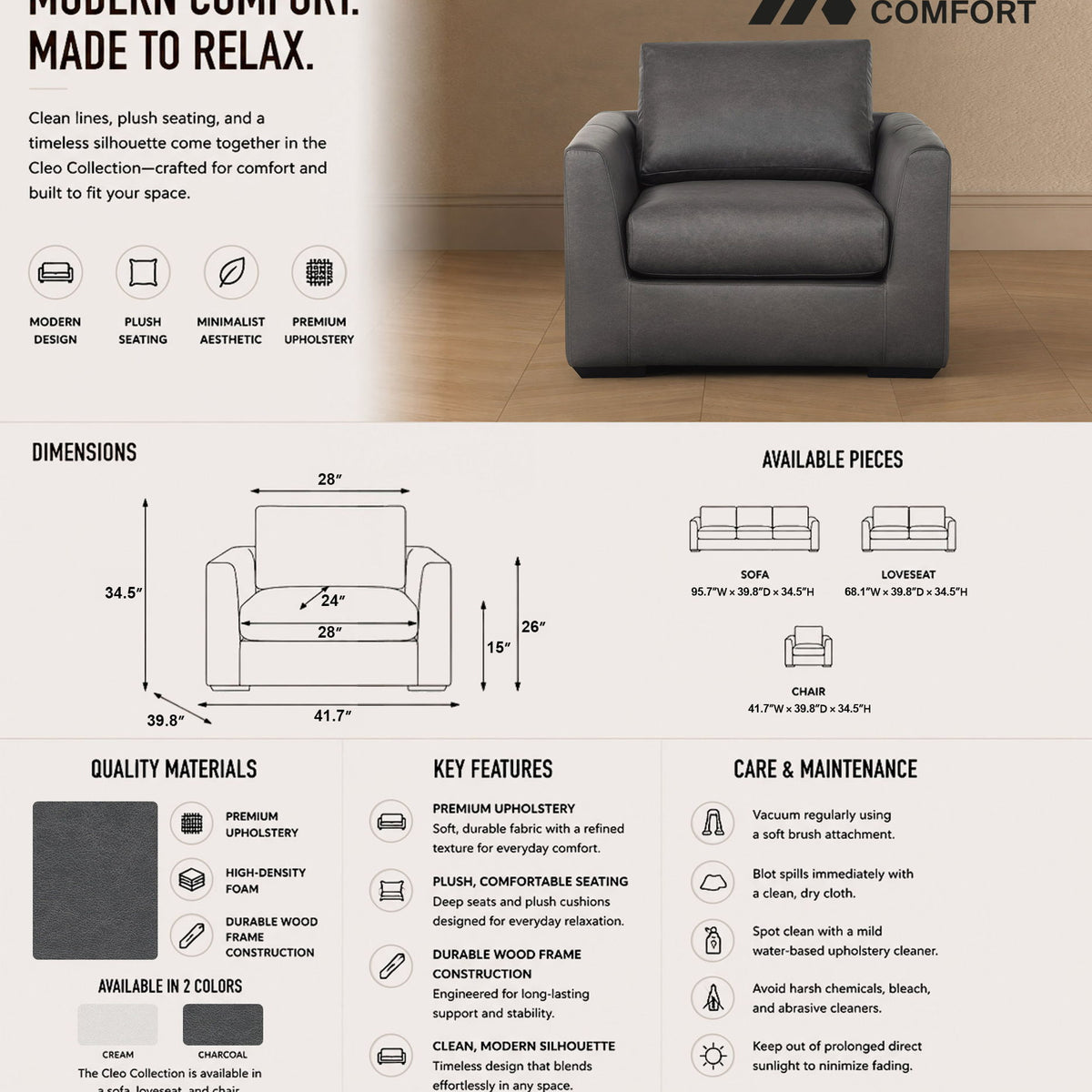 Manhattan Cleo - Upholstered Accent Chair