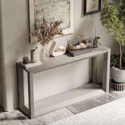 Console Table Gray 60-inch